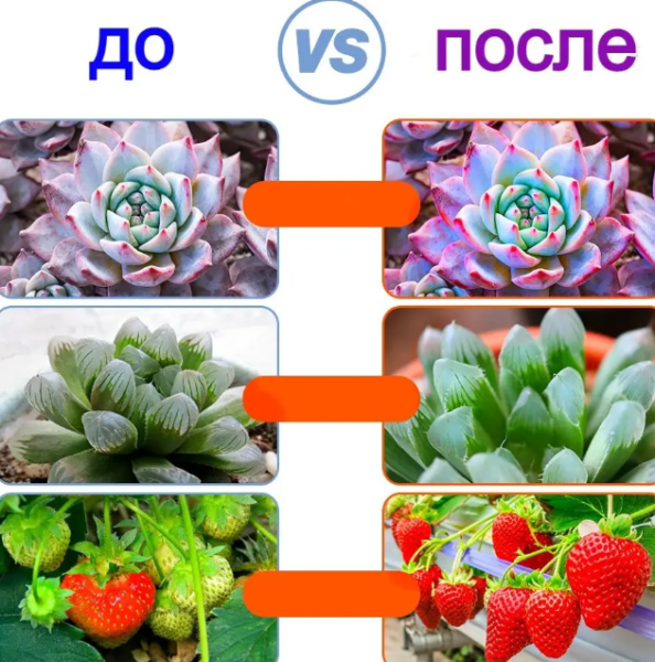 Фитолента светодиодная "Полный спектр" 5В с USB, 1 метр